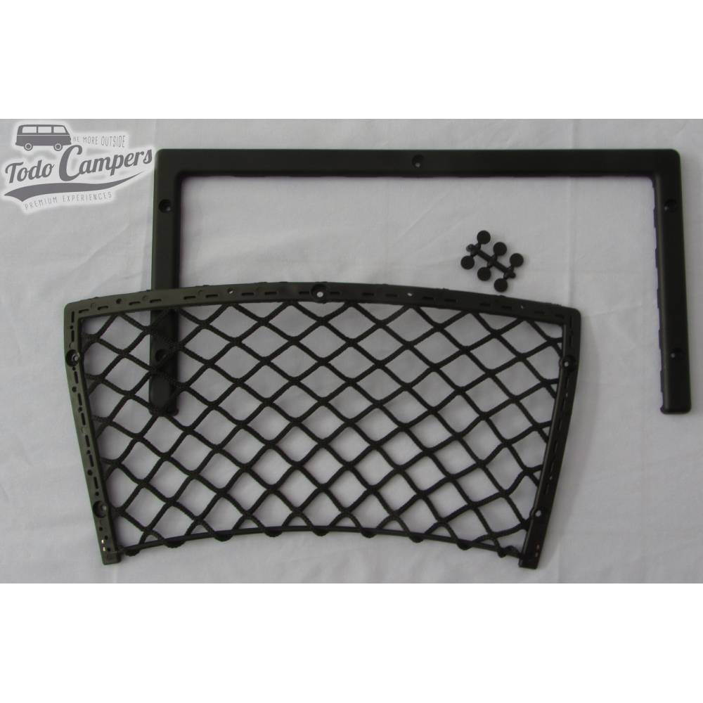 Red de almacenamiento para superficies planas, montaje en pared. Para tu furgoneta camper, autocaravana o caravana