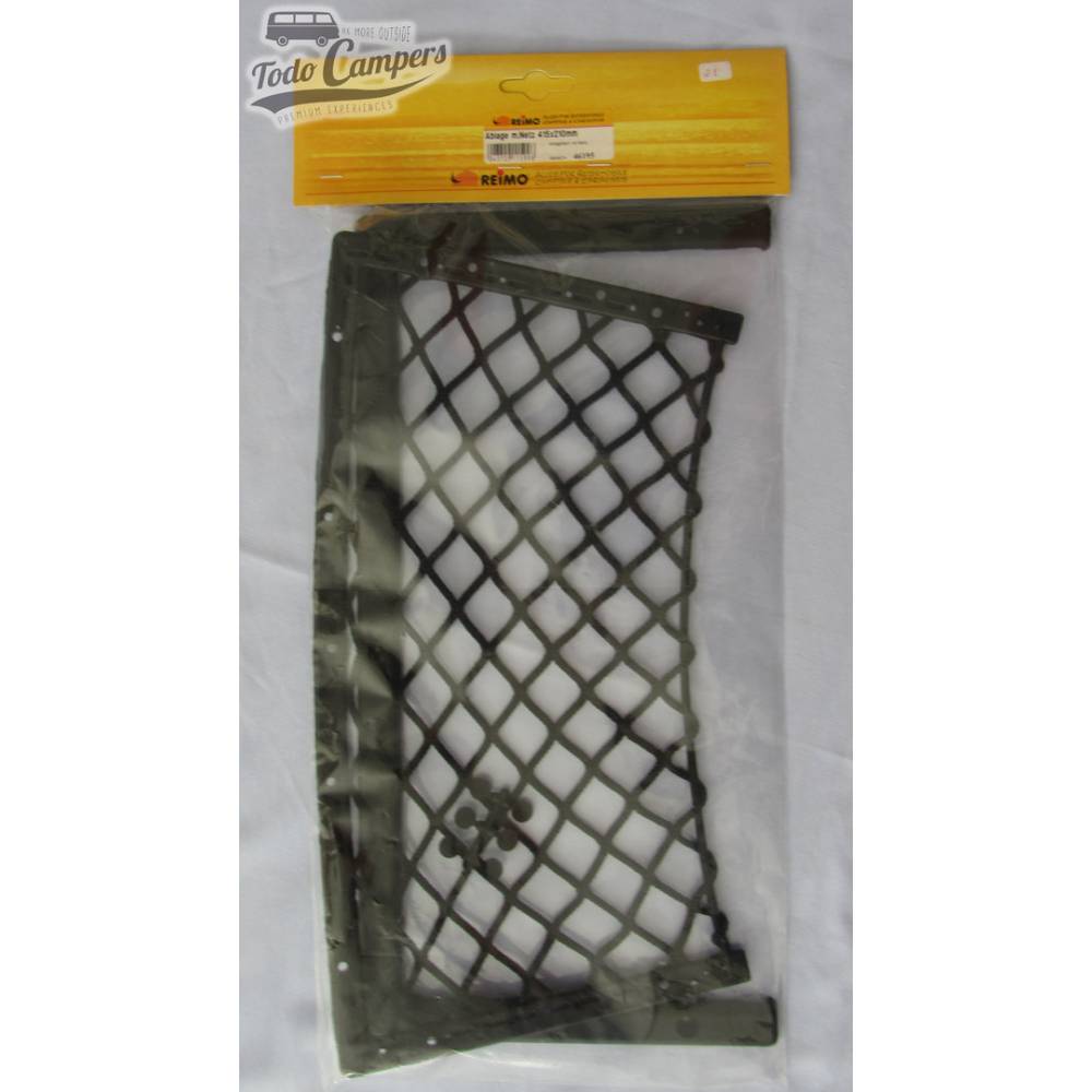 Red de almacenamiento para superficies planas, montaje en pared. Para tu furgoneta camper, autocaravana o caravana