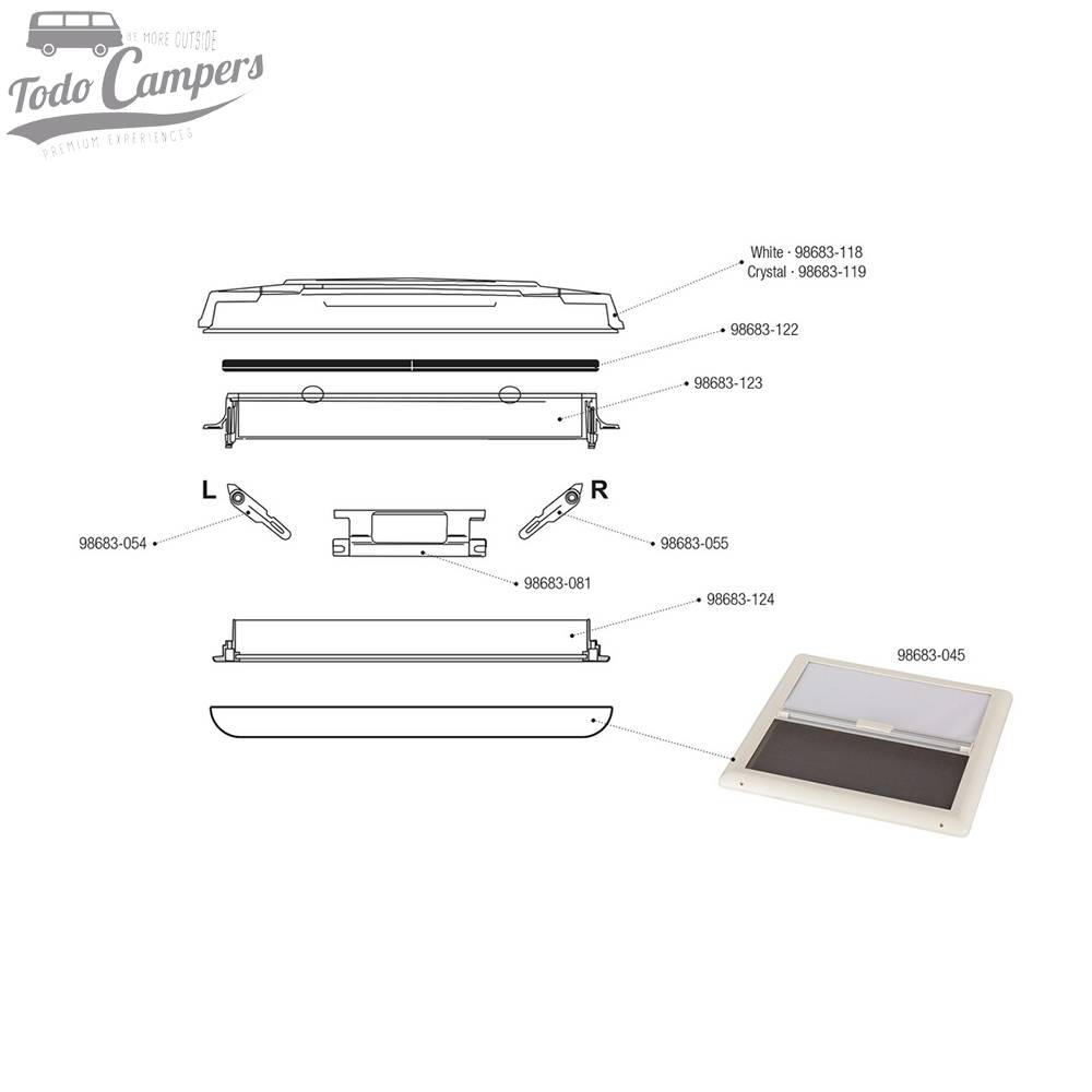 Montagem de Claraboia Fiamma Vent 50 Branca