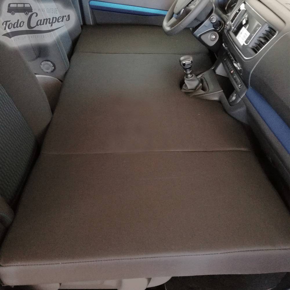 Cama plegable para furgoneta Jumpy, SpaceTourer, Expert, Traveller, Vivaro, ZafiraLife y ProAce II