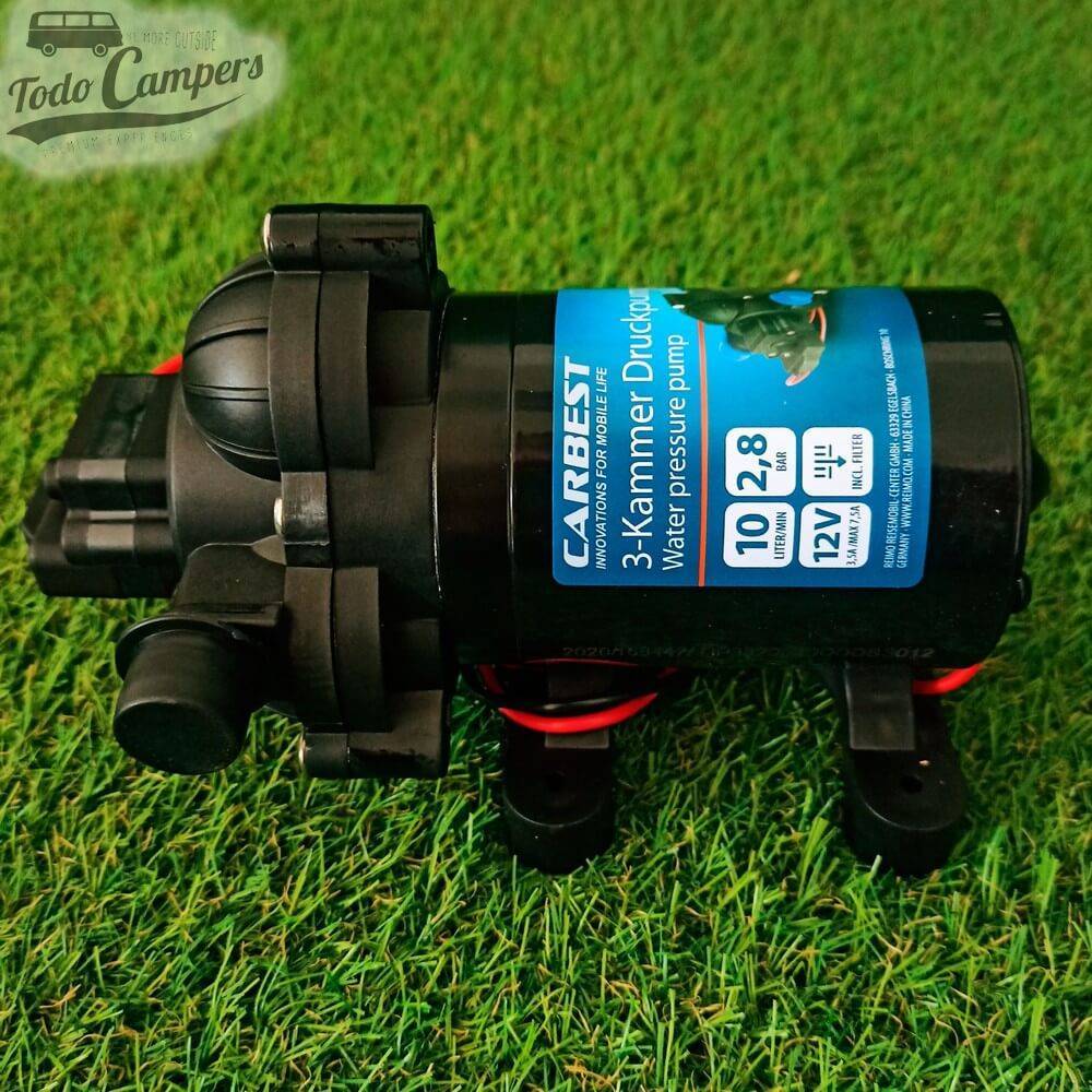 Bomba de Presión 12v Carbest  10 Litros. Bomba depósito de aguas limpias camper