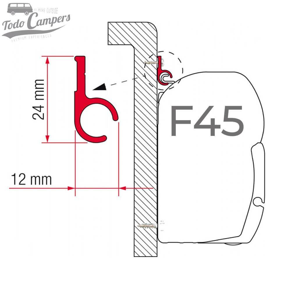 Soporte Rail para toldos Fiamma F45s