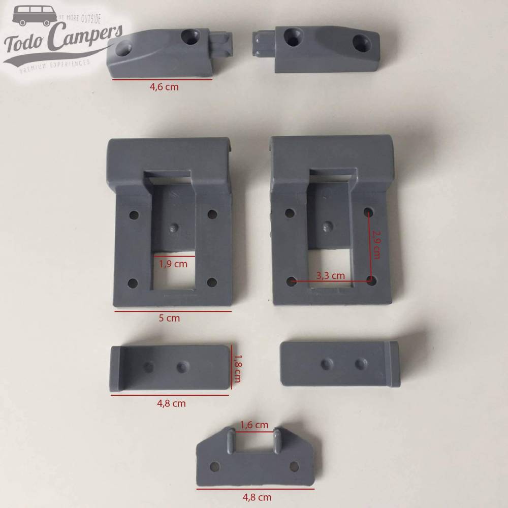 Medidas das peças do kit para fazer mesa rebatível
