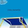 Esquema de tensores para toldo Fiamma en color amarillo