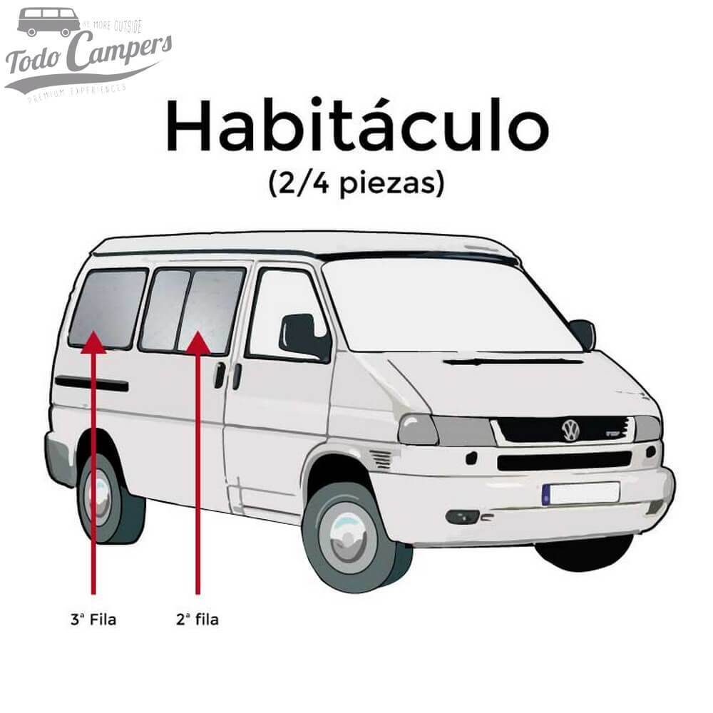 Aislantes térmicos para ventanas laterales de T4