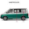 Habitáculo (janelas laterais) de Volkswagen T5 e T6