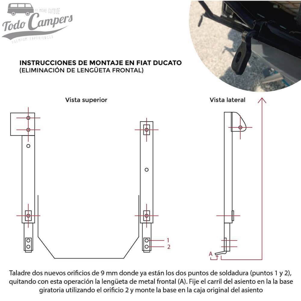 INSTRUÇÕES DE MONTAGEM de base giratória FASP em FIAT DUCATO