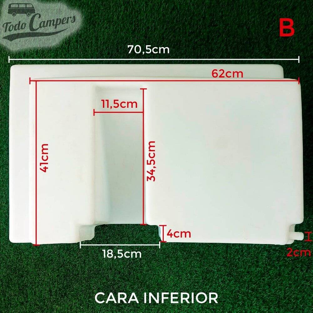 Cara B Depósito de agua para Ford Transit