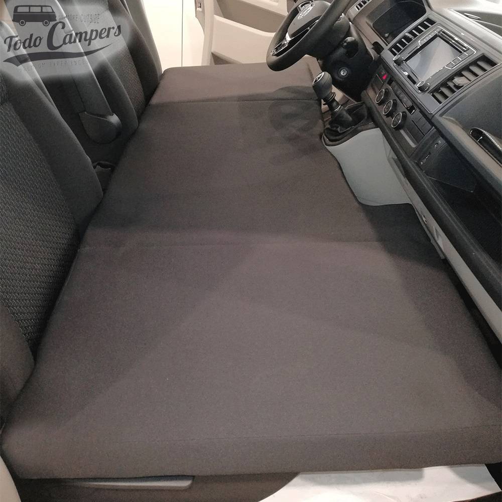 cama para asientos delanteros con base de madera DM de 1 centímetro