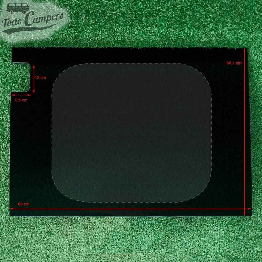 ventana de la puerta trasera del lado del conductor