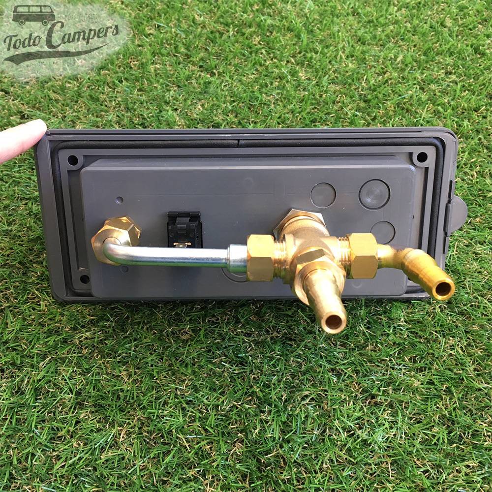 Toma ducha empotrable para sistemas de agua fría y caliente. Parte trasera