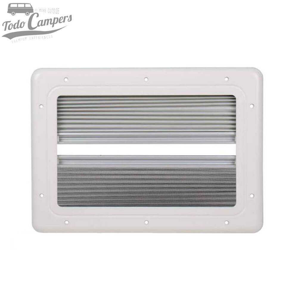 parte trasera de la ventana abatible Carbest (con mosquitera)