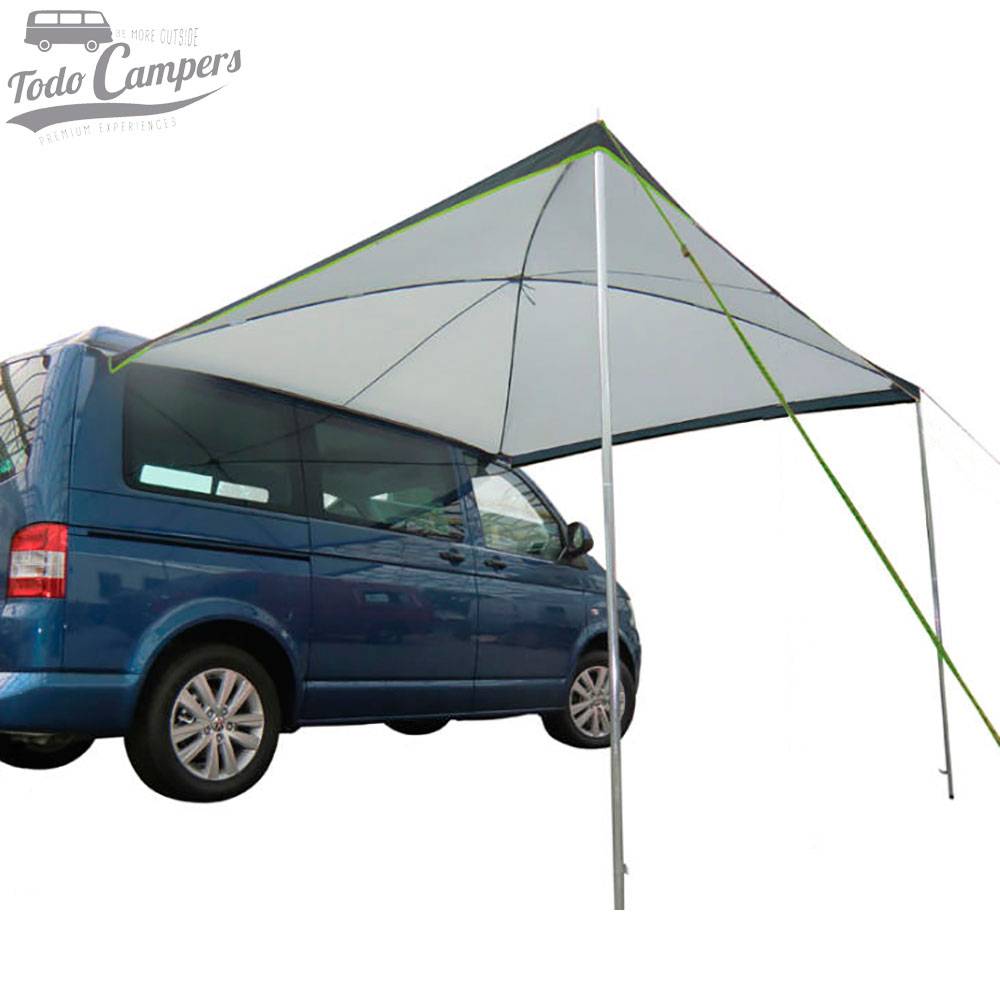 Toldo Palm Beach 260cm Cinzento/Lima desmontável