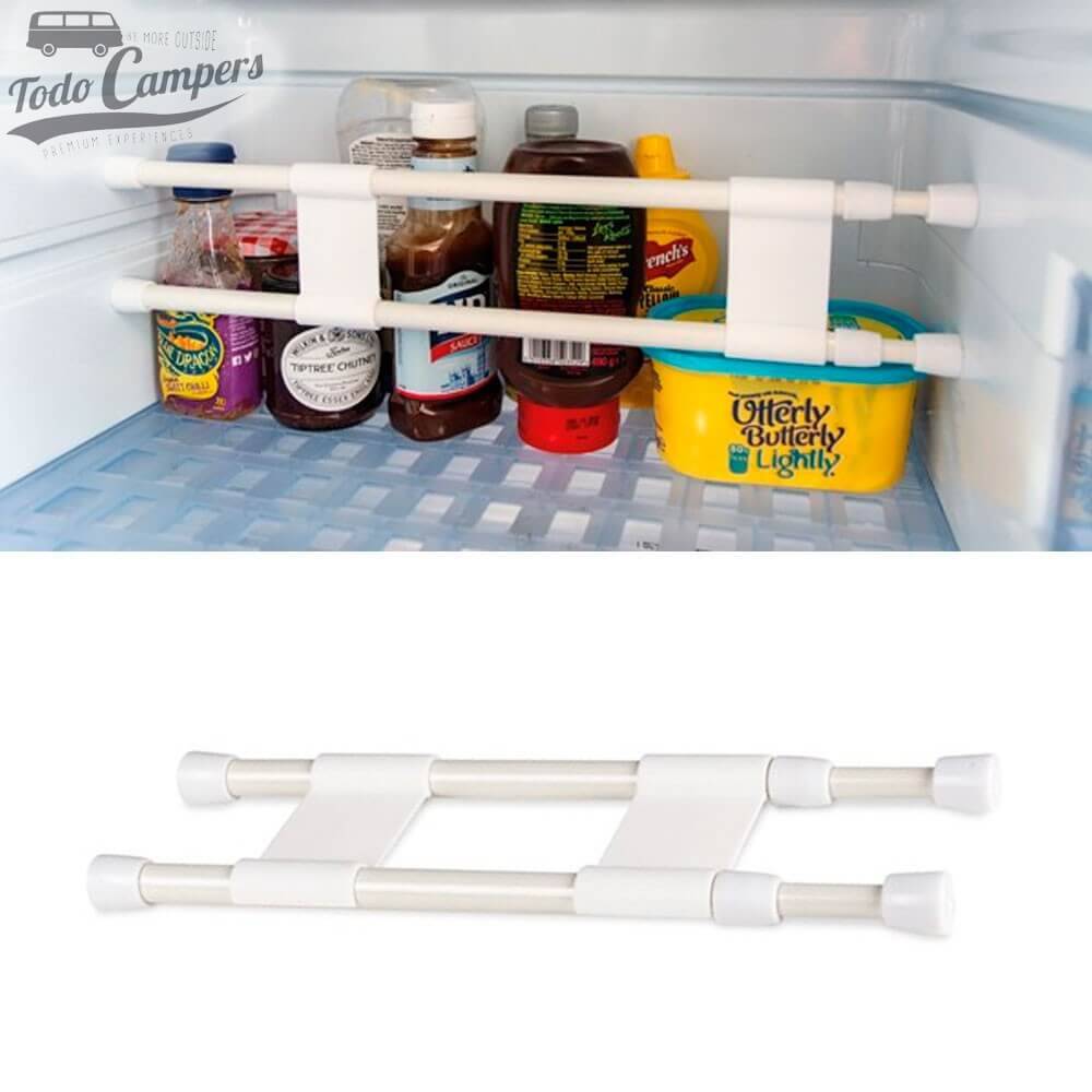 Barras extensibles para organizar neveras o armarios (25,5 a 43cm)