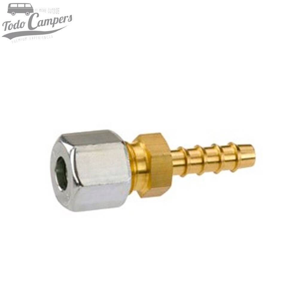 Ligação tetina com bicone de 8mm a mangueira de gás
