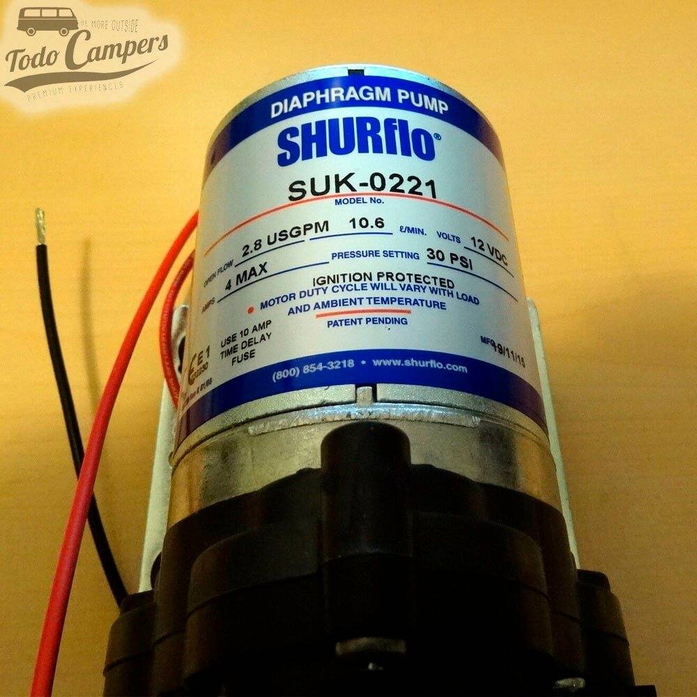 Bomba de agua de la marca Shurflo de 10 litros