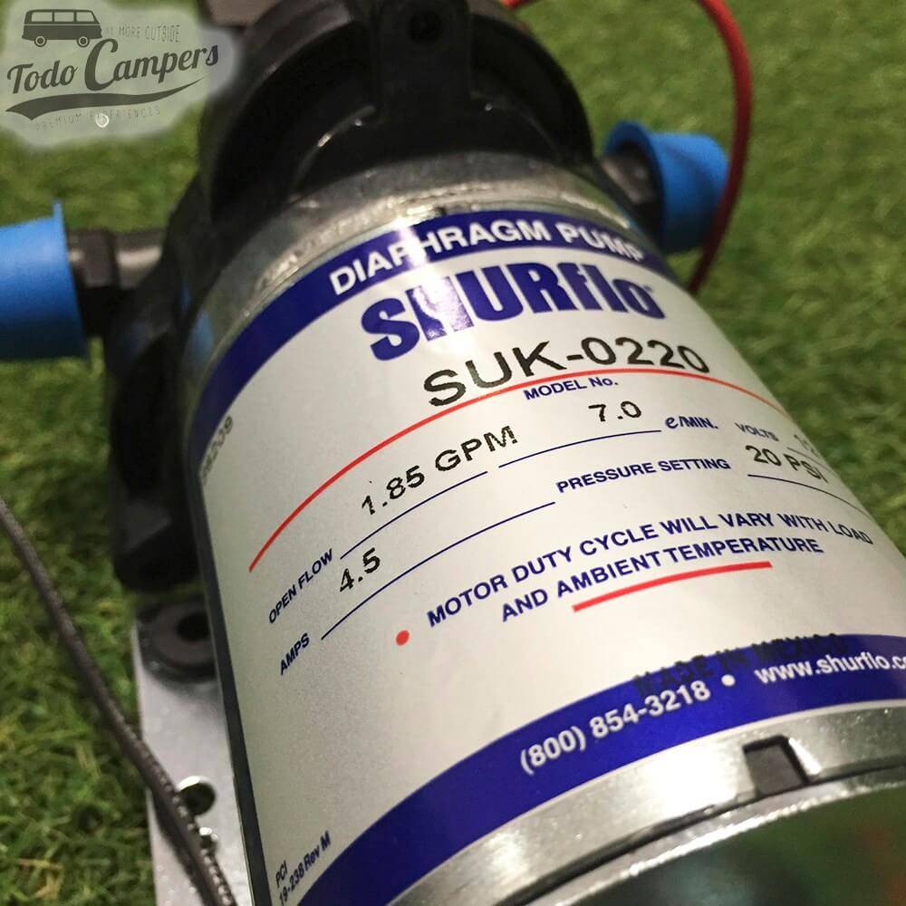 Bomba de agua Shurflo con capacidad para 7 litros de agua