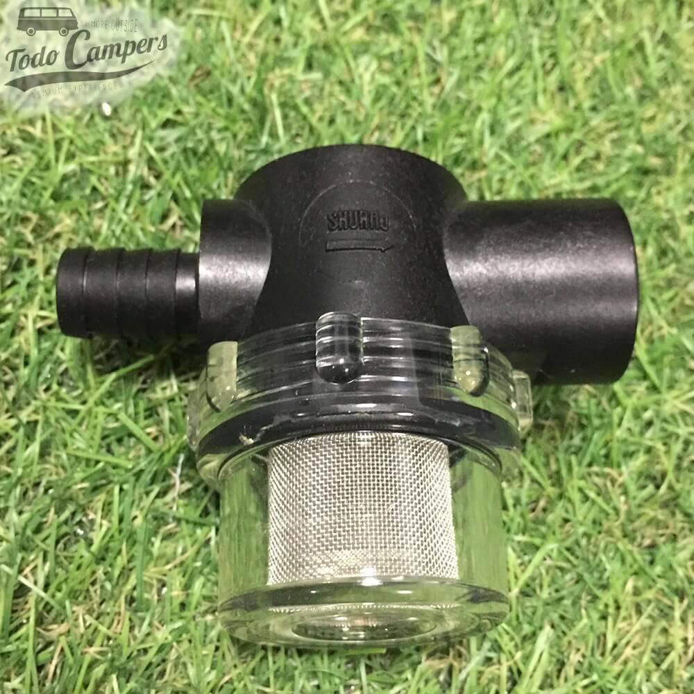 Filtro incorporado para la bomba de agua Shurflo de 7 litros de capacidad