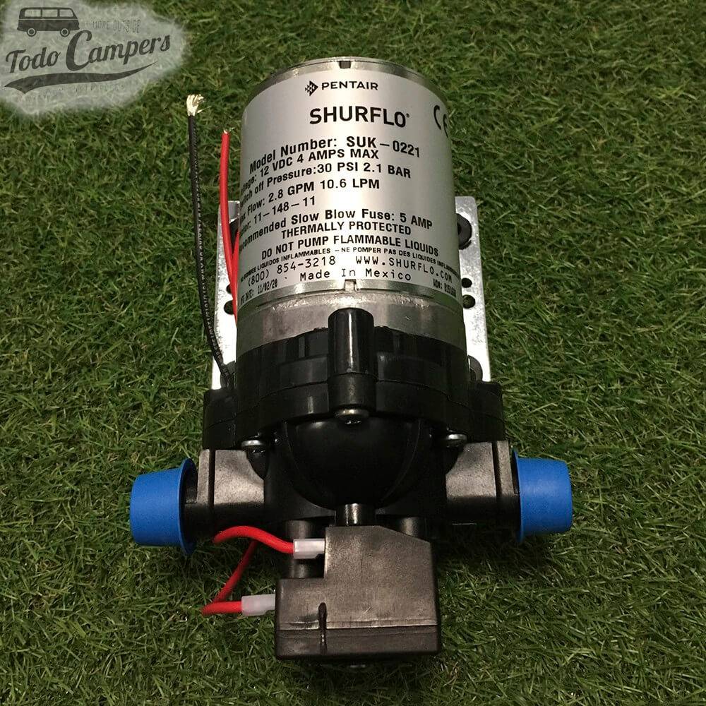 Bomba de água da marca Shurflo de 10 litros