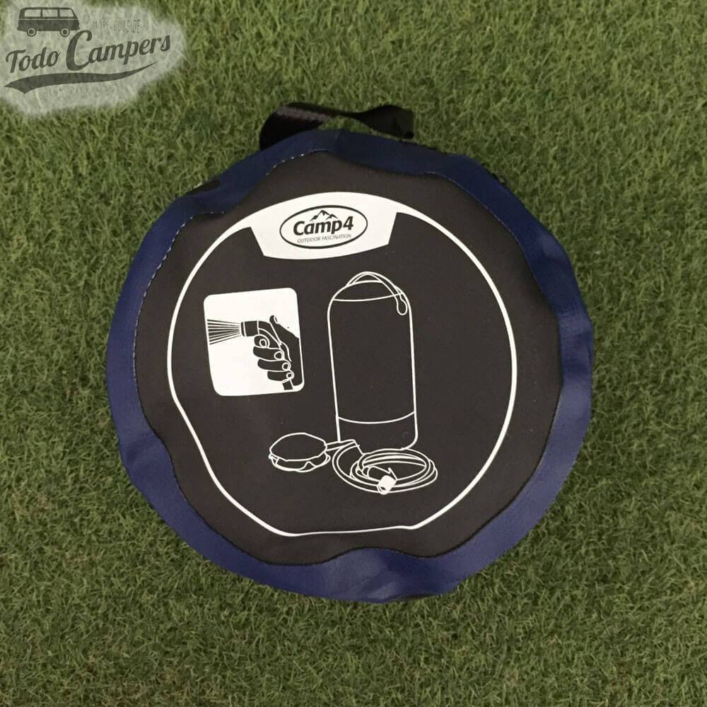 Bolsa de transporte para duche manual com bomba de pé perfeita para carrinhas ou caravanas
