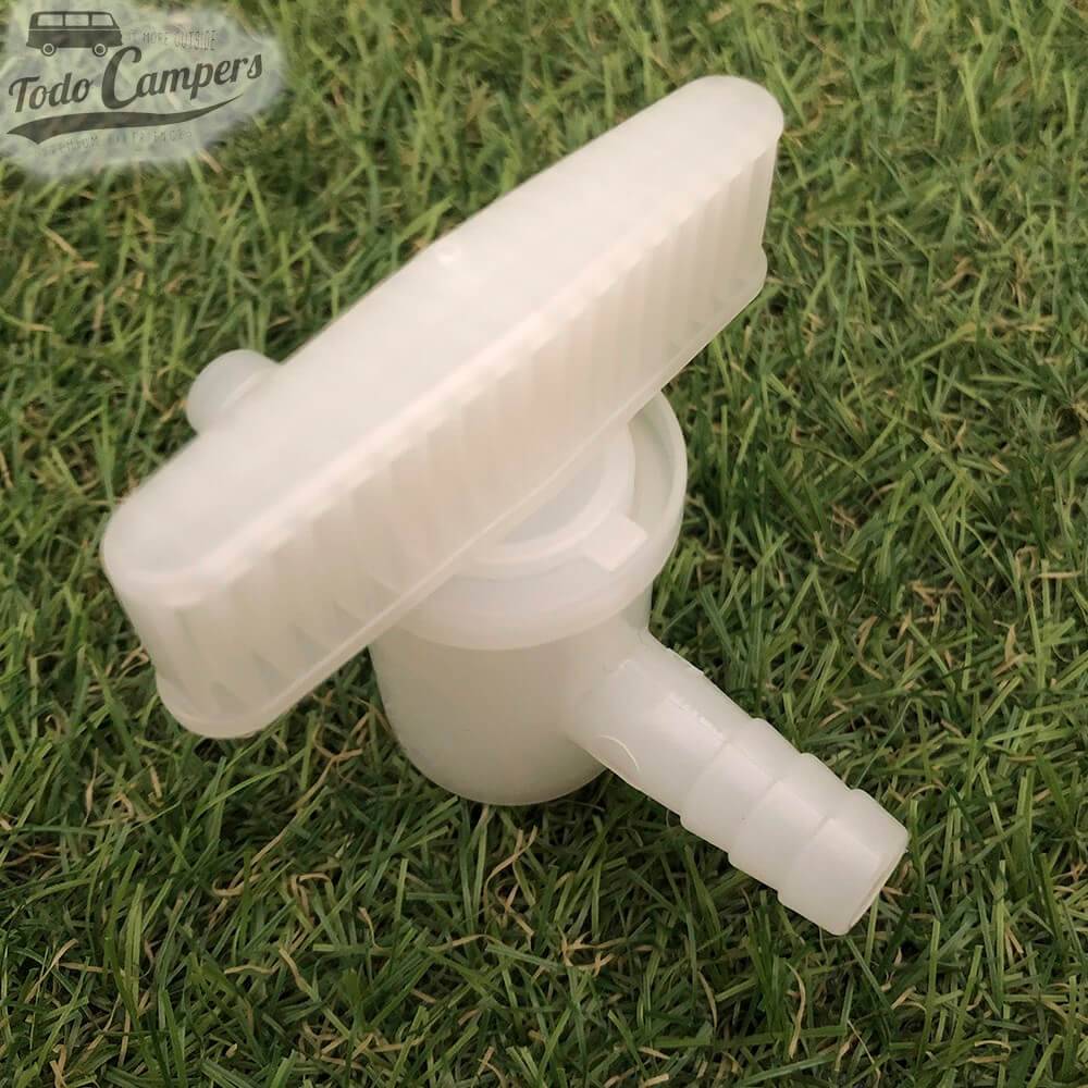 Llave de paso de plástico