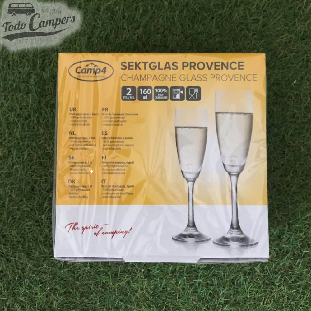 taças de champanhe perfeitas para a sua carrinha, caravana ou autocaravana