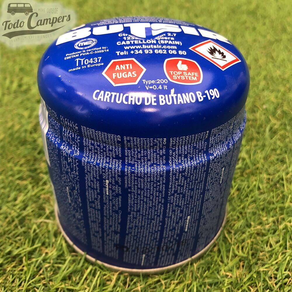 Cartucho de Gas Butano Comercial para aparatos de cartucho de perforación con limitador de fugas