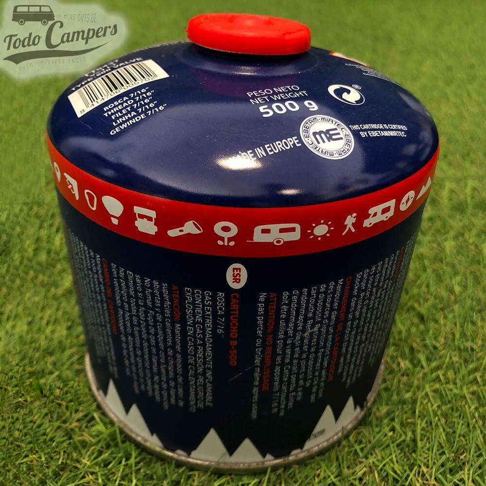 Cartucho de Gas Butano Comercial para aparatos de cartucho de rosca 7/16 universal acorde a la normativa europea