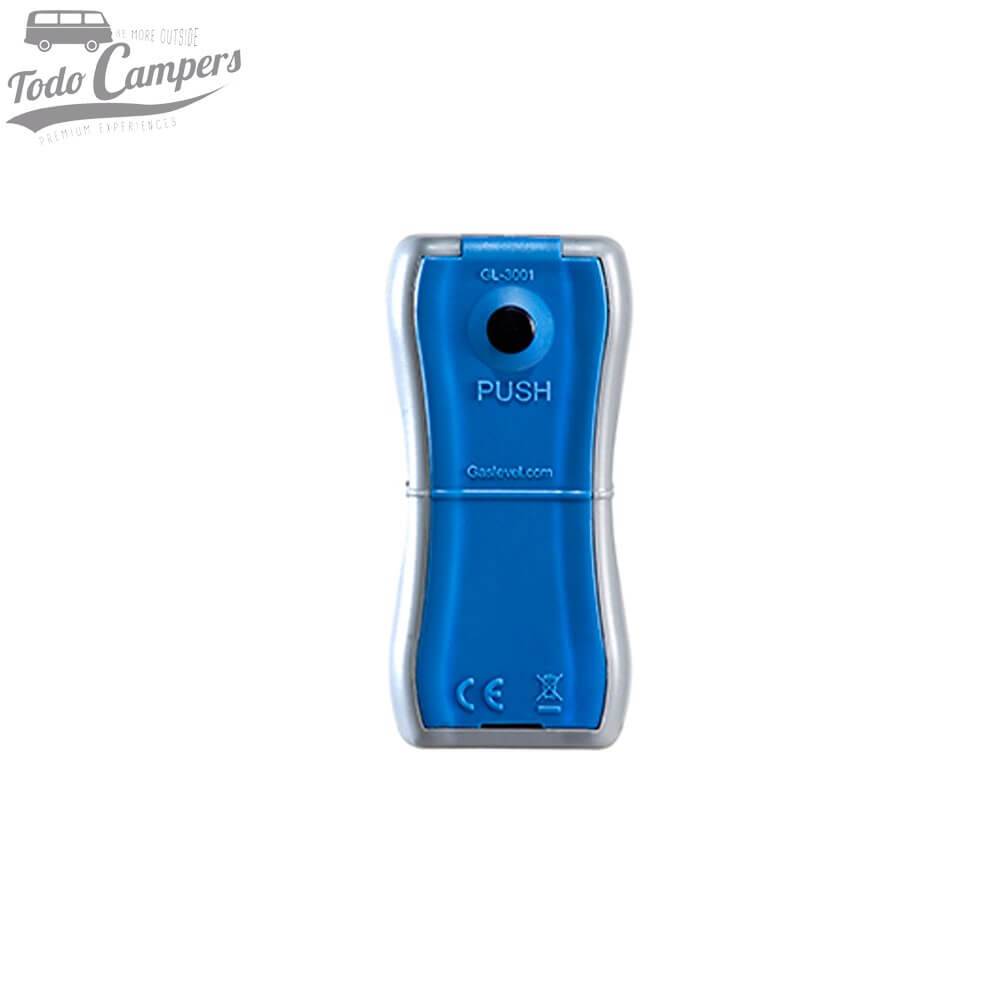 Indicador nível de gás azul e cinzento