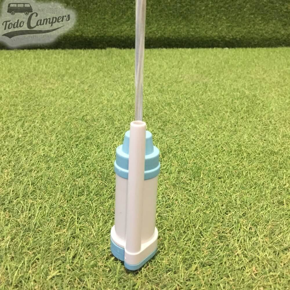 Bomba sumergible 12V comet vip plus vista desde atrás