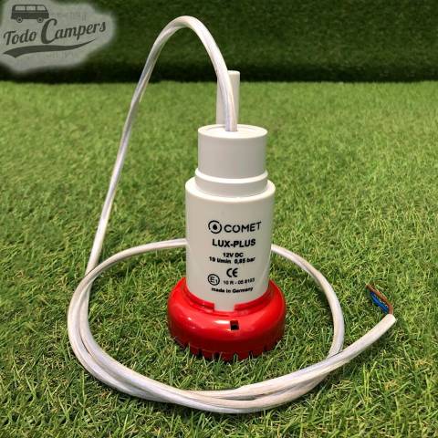 Bomba Sumergible 12v Comet Lux Plus 19 Litros. Bomba depósito de aguas limpias camper