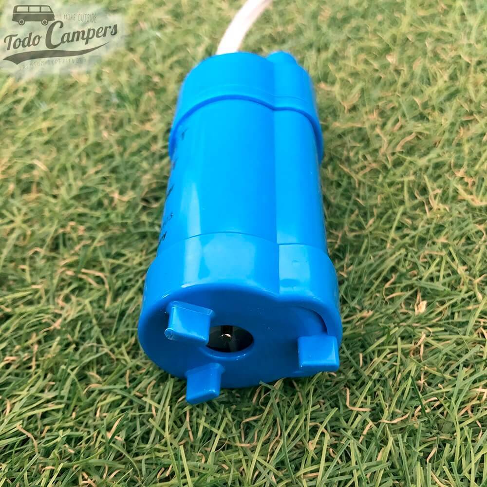 Bomba submersível 12v Comet Elegant - 10 Litros - Plano inferior. Bomba depósito de águas limpas camper