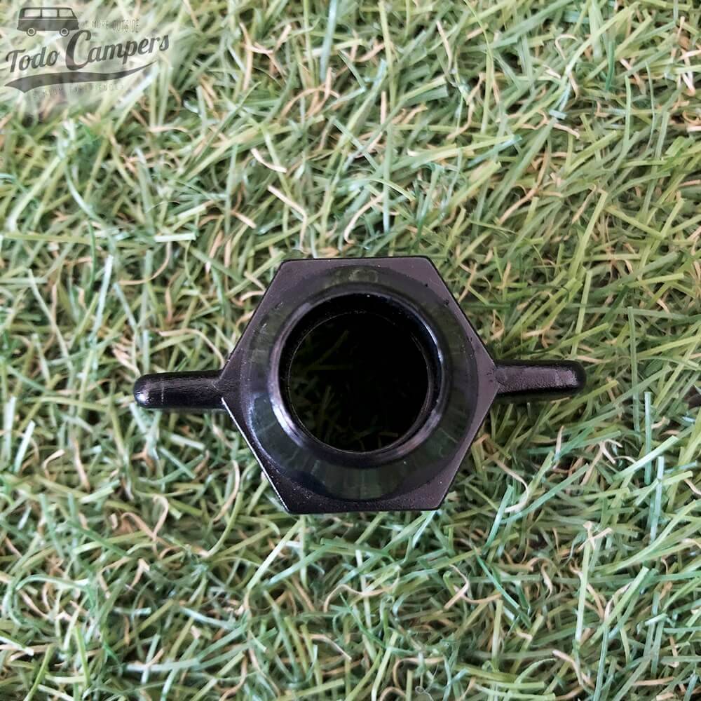 Casquilho reto para tubos de 13 milímetros de diâmetro