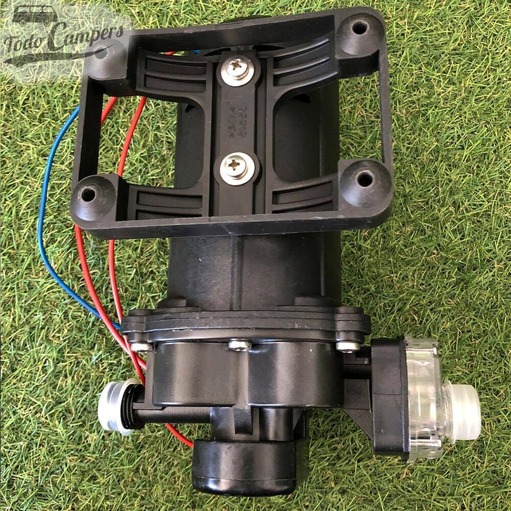 Bomba de Presión Fiamma Aqua 8  10 Litros  Vista trasera. Bomba depósito de aguas limpias camper