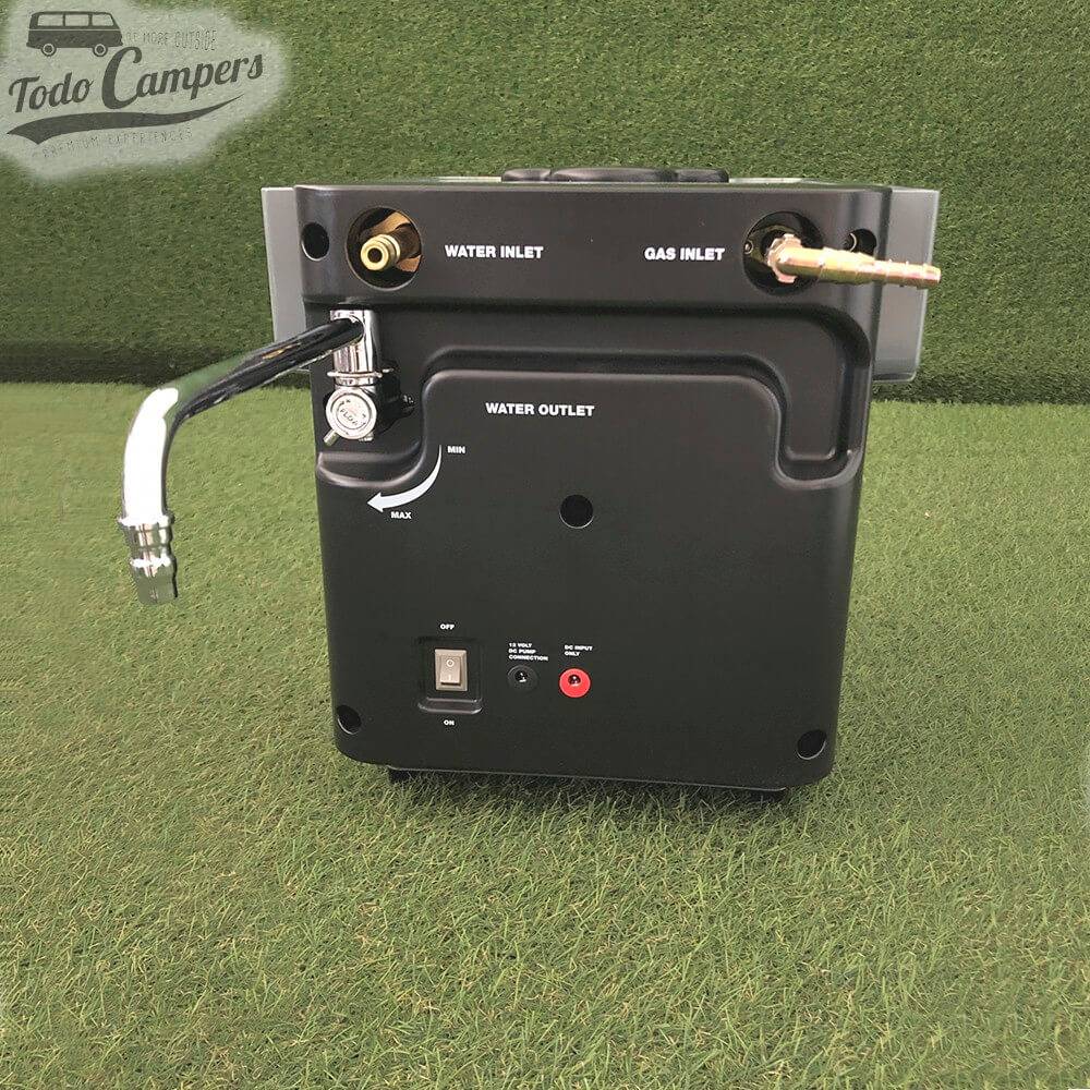 Caudal de 2,5 litros de agua por minuto