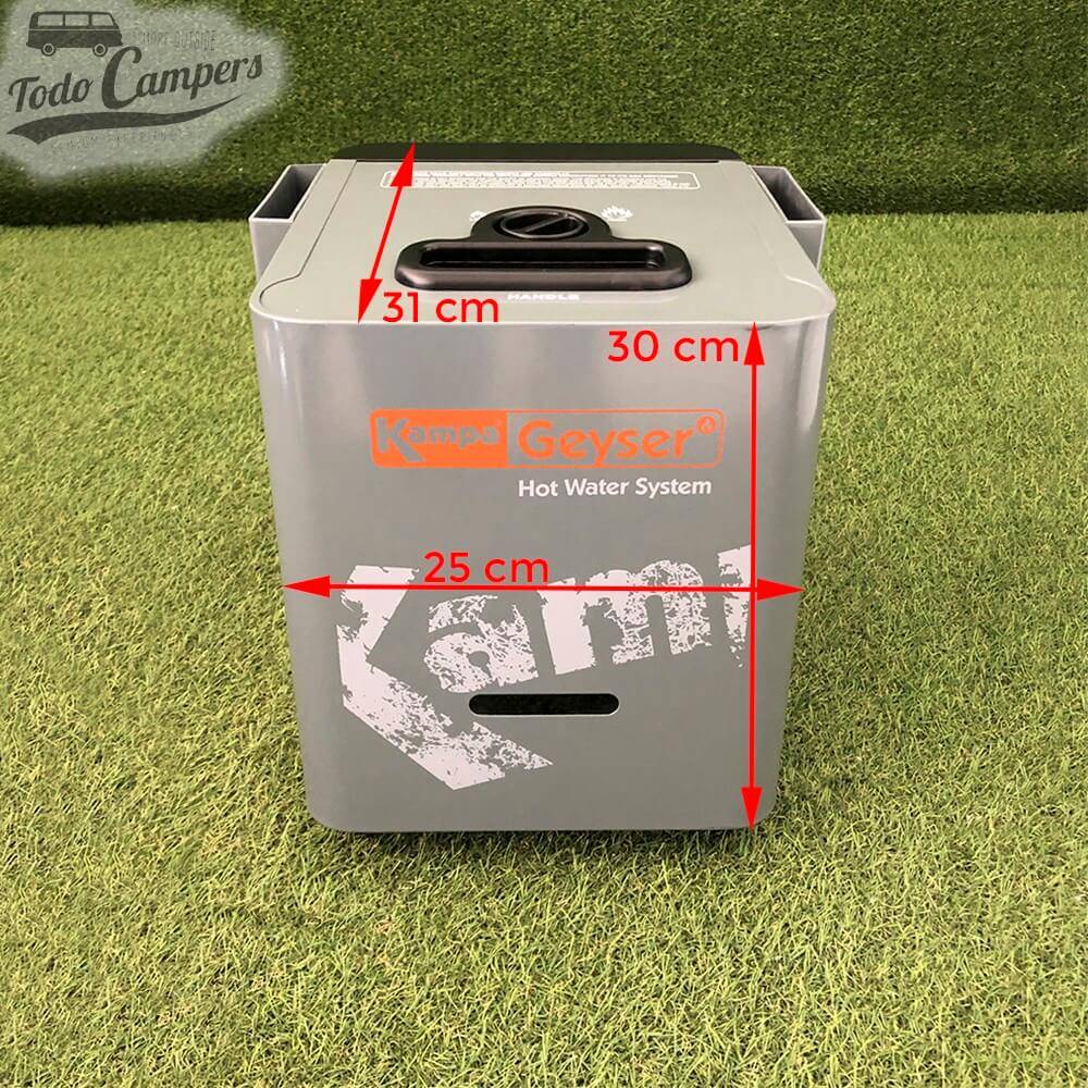 Termo de agua caliente Kampa Geyser  medidas