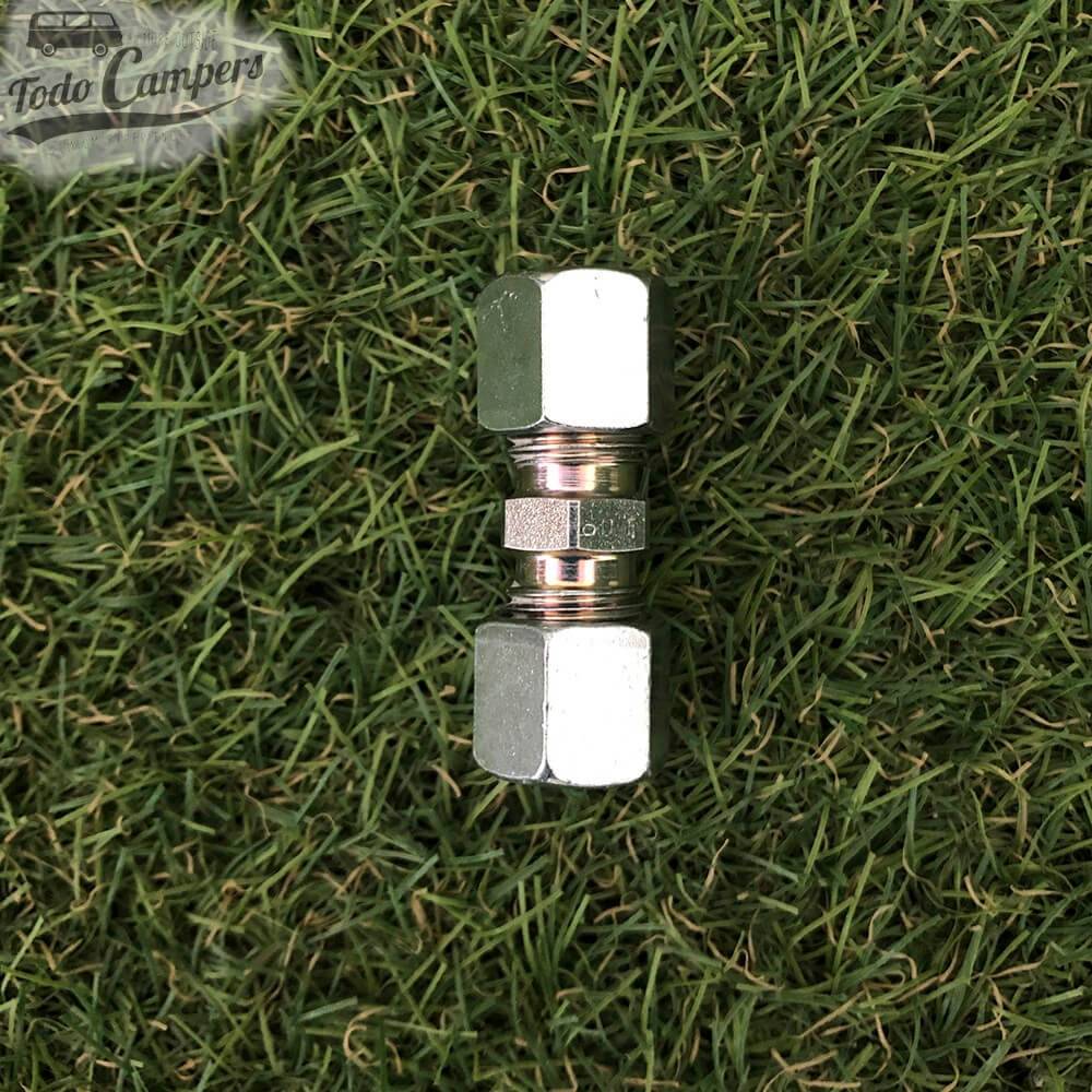 Ligador direito com bicone 8mm para tubo de gás