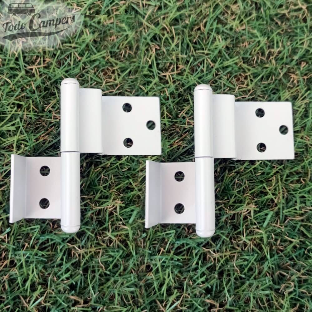 2 Bisagras para  puerta izquierda semiempotrada (2 uds.)