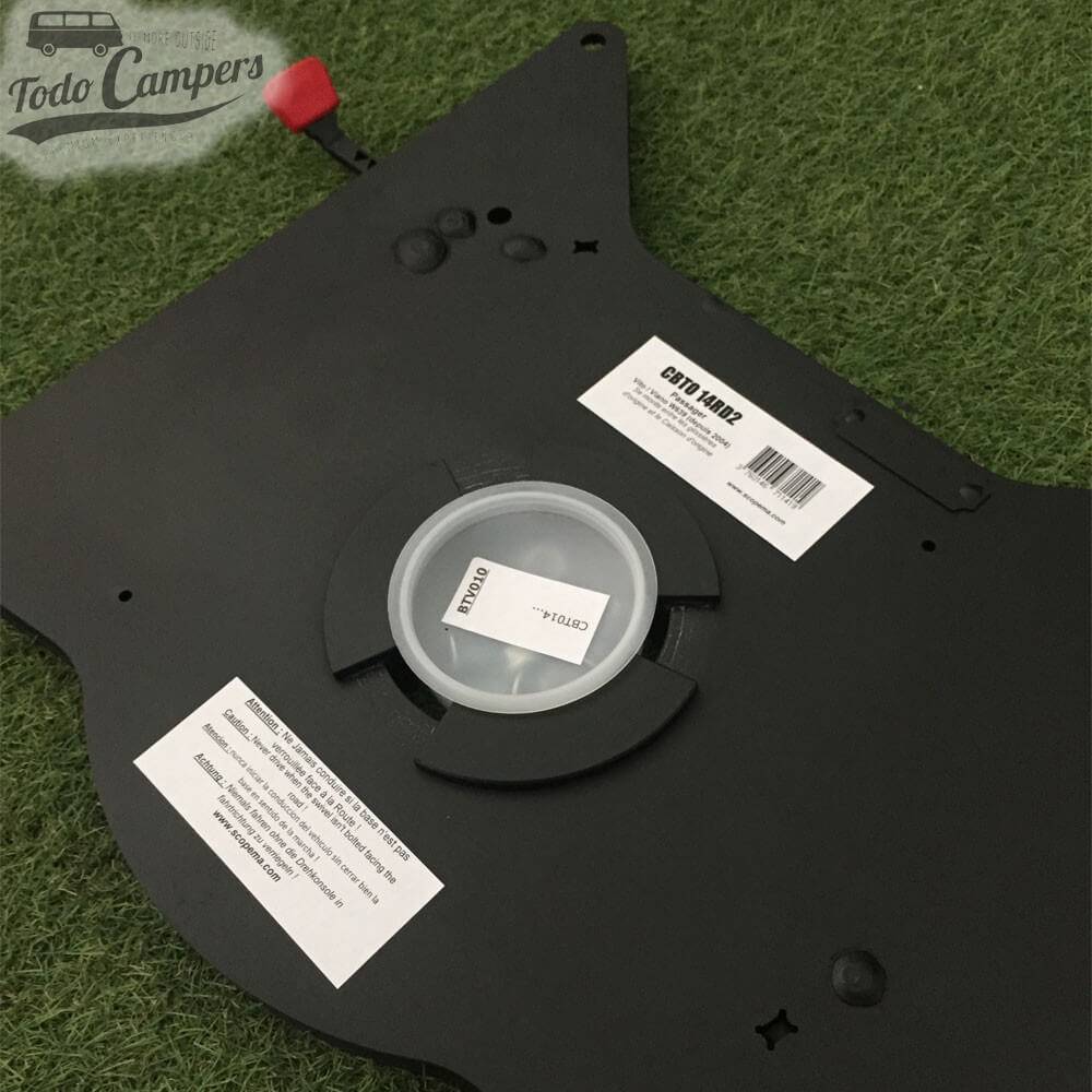 detalle y tornillería de base giratoria acompañante para Mercedes Vito/Viano 2004-2014- Scopema