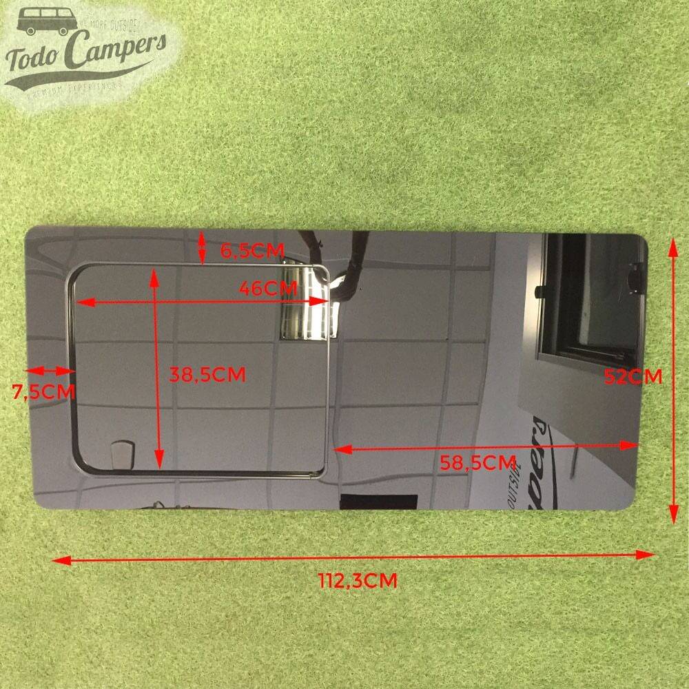 medidas Janela de correr  para volkswagen T4 condutor