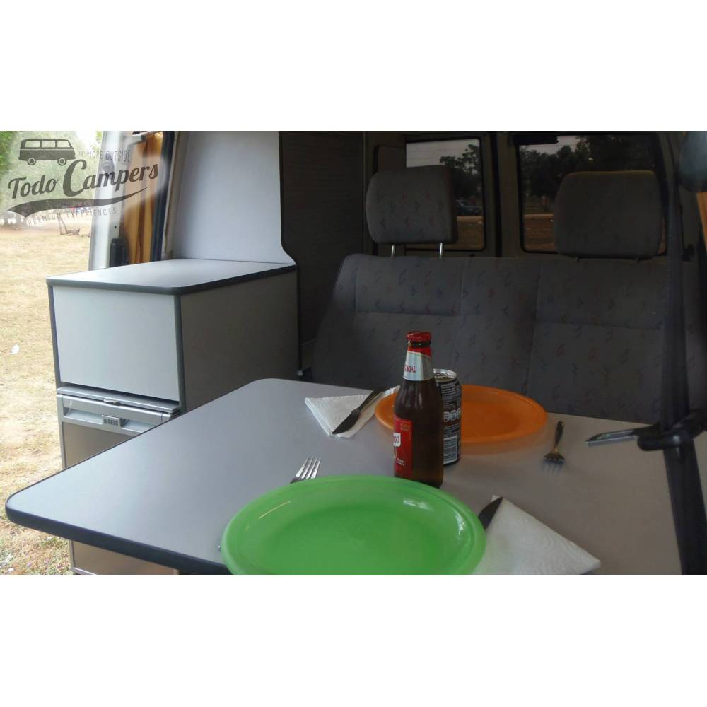 Hacer mesa abatible con pata plegable en 2 posiciones