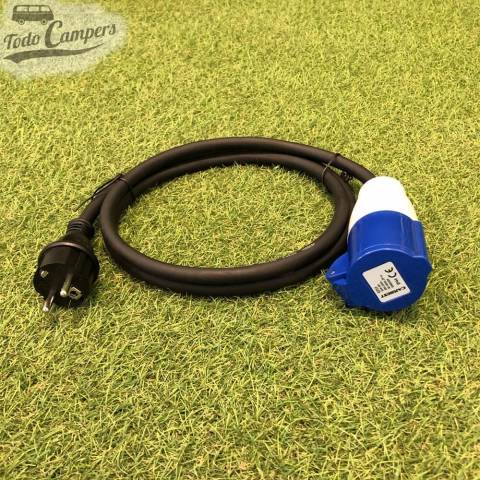 Toma CEE Hembra a 230V Macho  1,5 metros