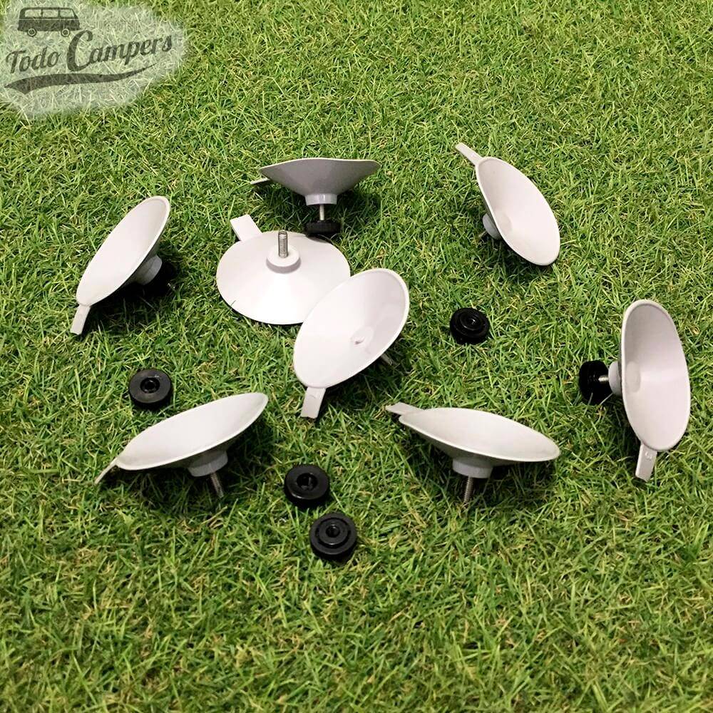 Ventosas com rosca de grande sucção para protetores térmicos