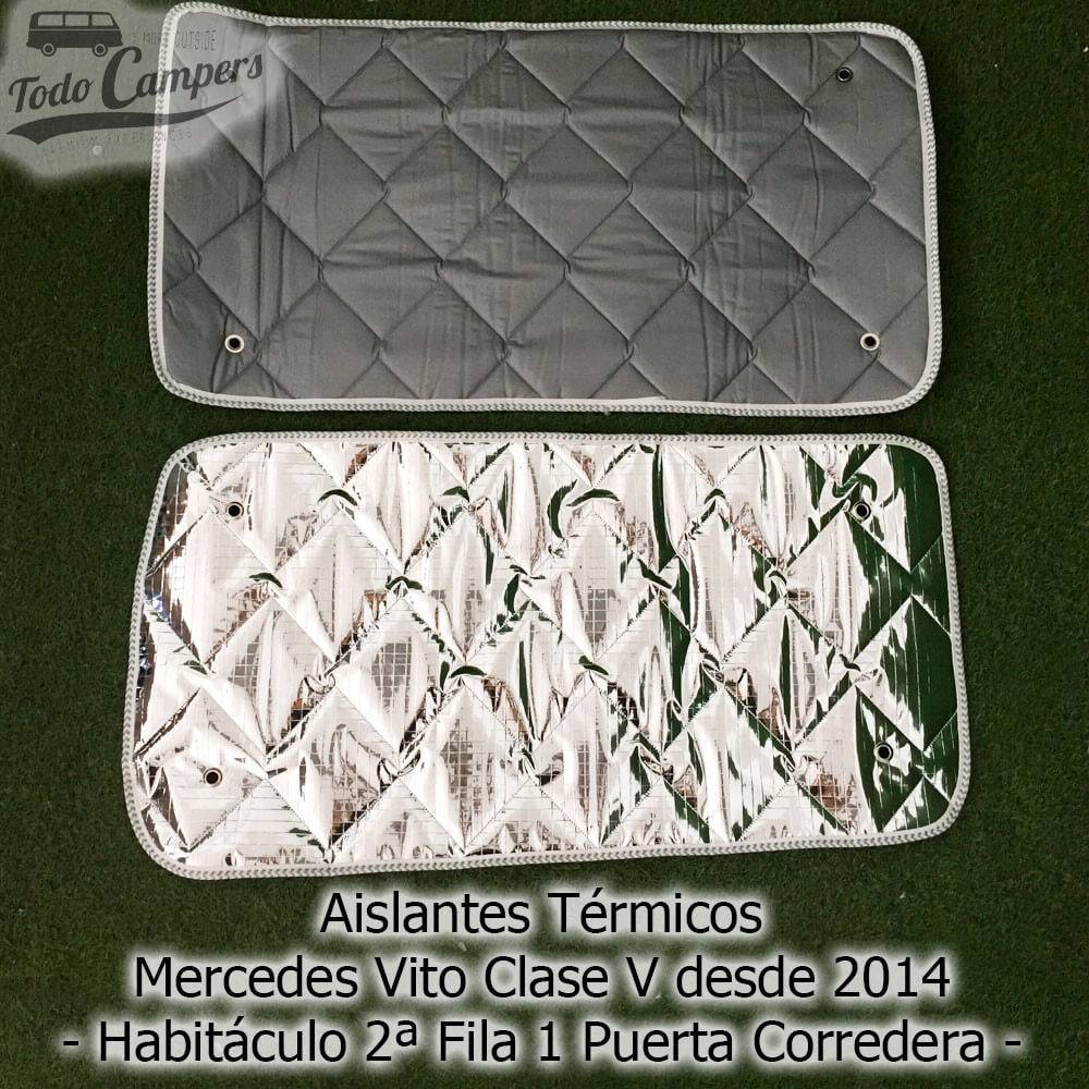 Aislantes térmicos de 2ª fila con una puerta corredera y otra fija de Mercedes Vito Tourer y Clase V desde 2014