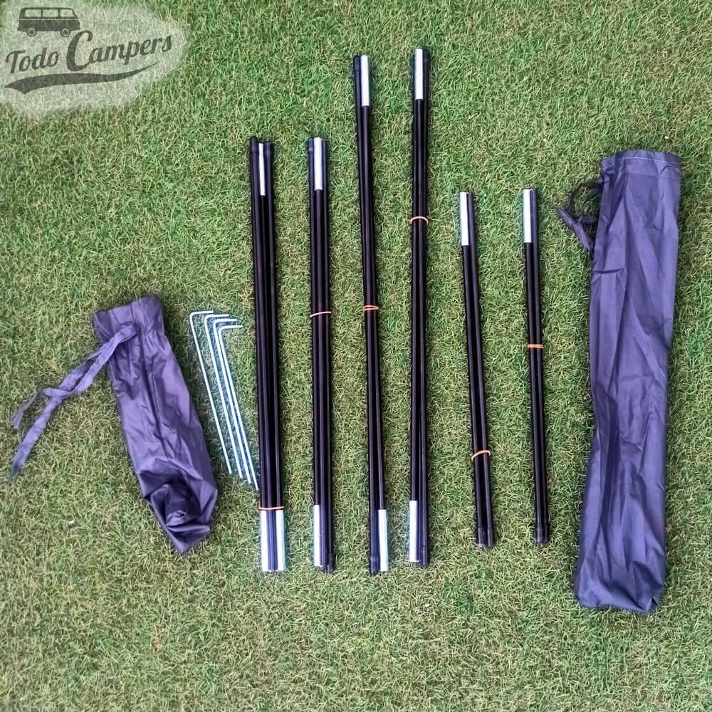 varillas y piquetas incluidas en el avancé de Volkswagen T5, T6 y T6.1