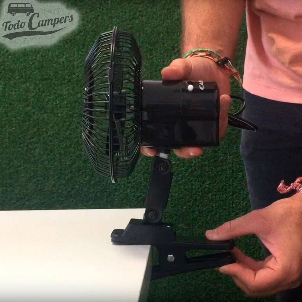 prática Ventoinha a 12v com mínimo consumo de bateria.