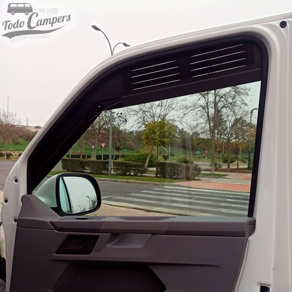 vista desde el interior del Air Vent de cabina en Volkswagen T6.1