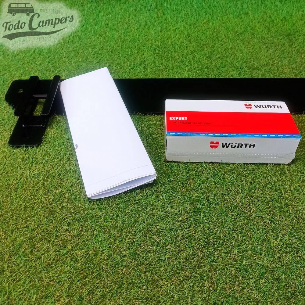 kit de anclaje ST1000 para retrasar asientos dobles con plantilla y adhesivo de montaje