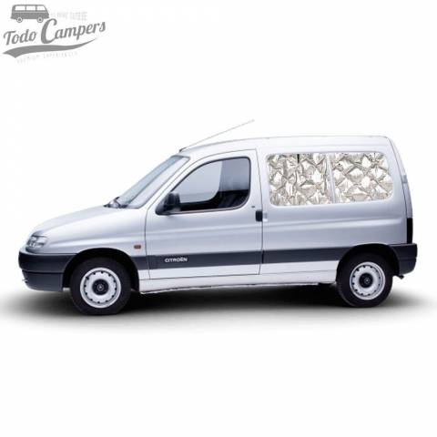 Aislantes térmicos de las ventanas laterales para Berlingo y Partner 1996-2008