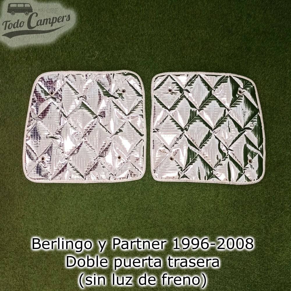 Aislantes térmicos de doble puerta trasera sin luz de freno para Berlingo y Partner
